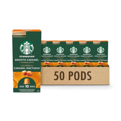 Starbucks by Nespresso Smooth Caramel, Original Line Compatible, 50 Pods