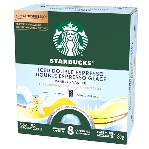 Starbucks Iced Double Espresso Vanilla, Vertuo Line Compatible, 32 Aluminium Capsules - Image 5