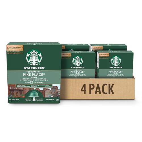Starbucks Pike Place Roast, Vertuo Line Compatible, 32 Aluminium Capsules