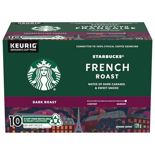 Starbucks French Roast, 10 K-CUP Coffee Pods