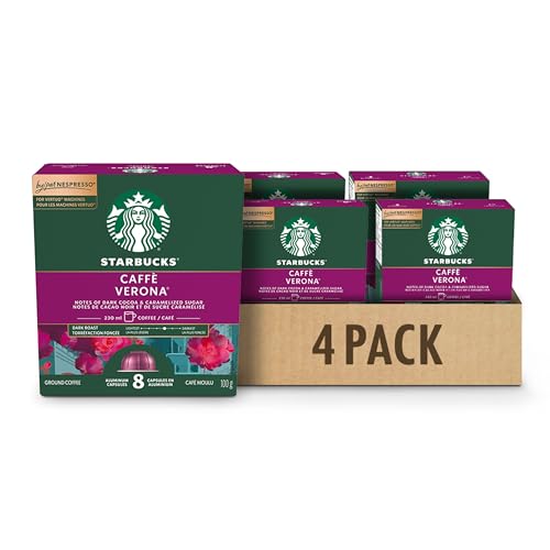 Starbucks Caffé Verona, Vertuo Line Compatible, 32 Aluminium Capsules