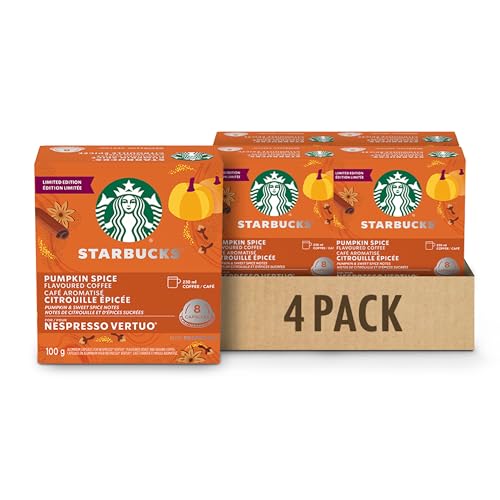 Starbucks Pumpkin Spice, Vertuo Line Compatible, 32 Aluminium Capsules