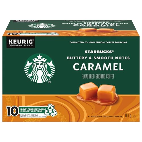 Starbucks Caramel Flavoured, 10 K-CUP Coffee Pods