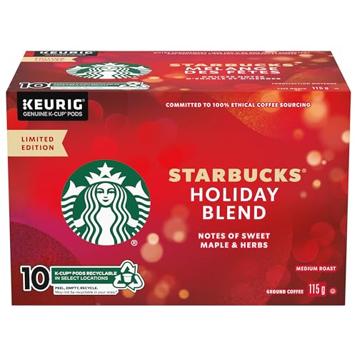 Starbucks Holiday Blend, 10 K-CUP Coffee Pods