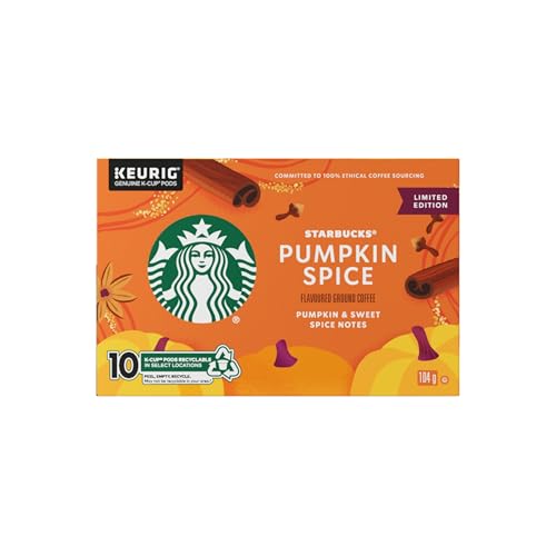 Starbucks Pumpkin Spice, 10 K-CUP Coffee Pods