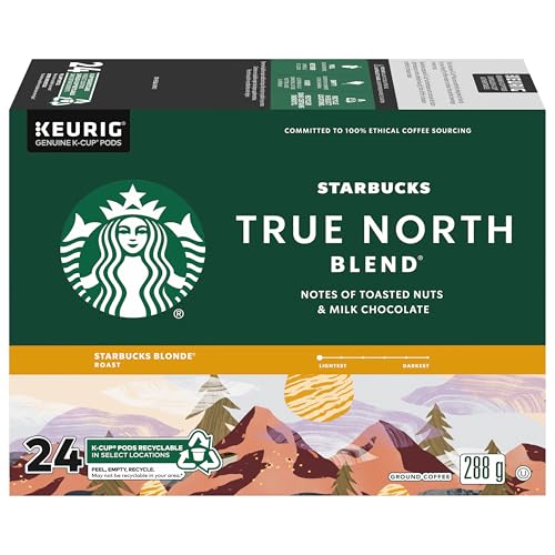 Starbucks True North Blend, 24 K-CUP Coffee Pods