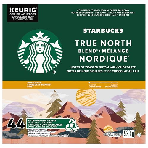 Starbucks True North Blend, 44 K-CUP Coffee Pods