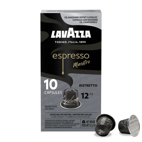 Lavazza Espresso Maestro Ristretto, Original Line Compatible, 10 Capsules