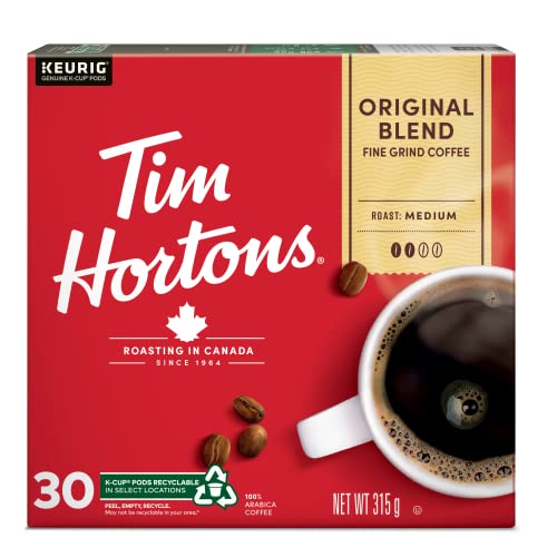 Tim Hortons Original, 30 K-Cup Coffee Pods