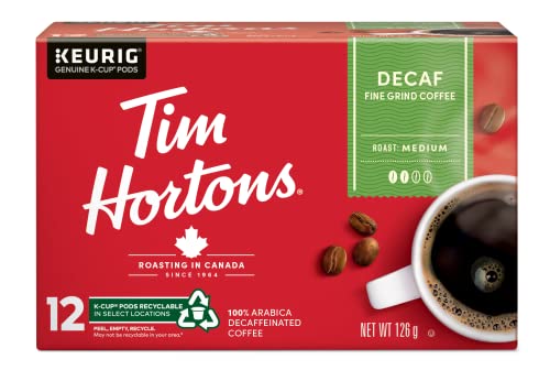 Tim Hortons Decaf, 12 K-Cup Coffee Pods