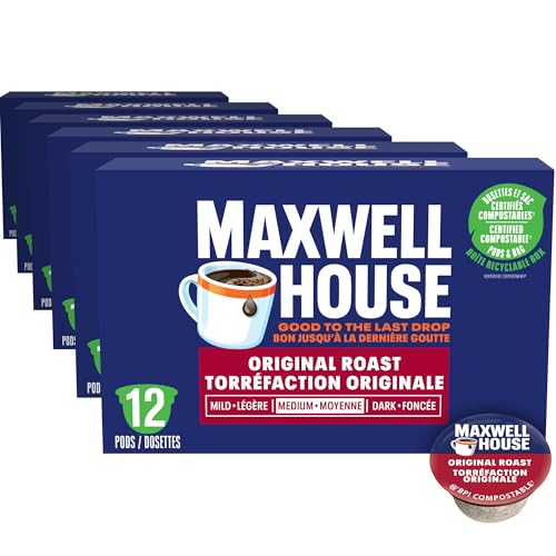 Maxwell House Original Roast, 6 Boxes of 12 K-Cup Coffee Pods