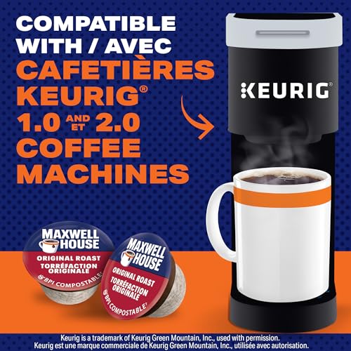 Maxwell House Original Roast, 6 Boxes of 12 K-Cup Coffee Pods - Image 5