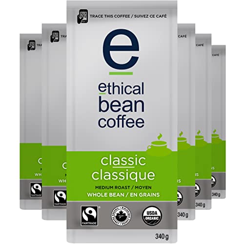 Ethical Bean Coffee, Classic, 12 oz (340g), Pack of 6