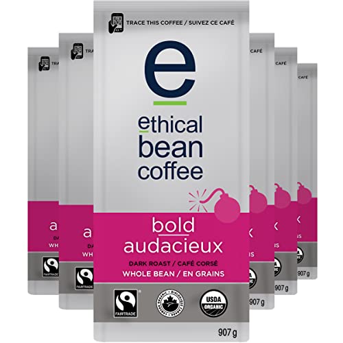 Ethical Bean Coffee, Bold, 2 lb (907g), Pack of 6
